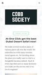 Mobile Screenshot of cobbsociety.com